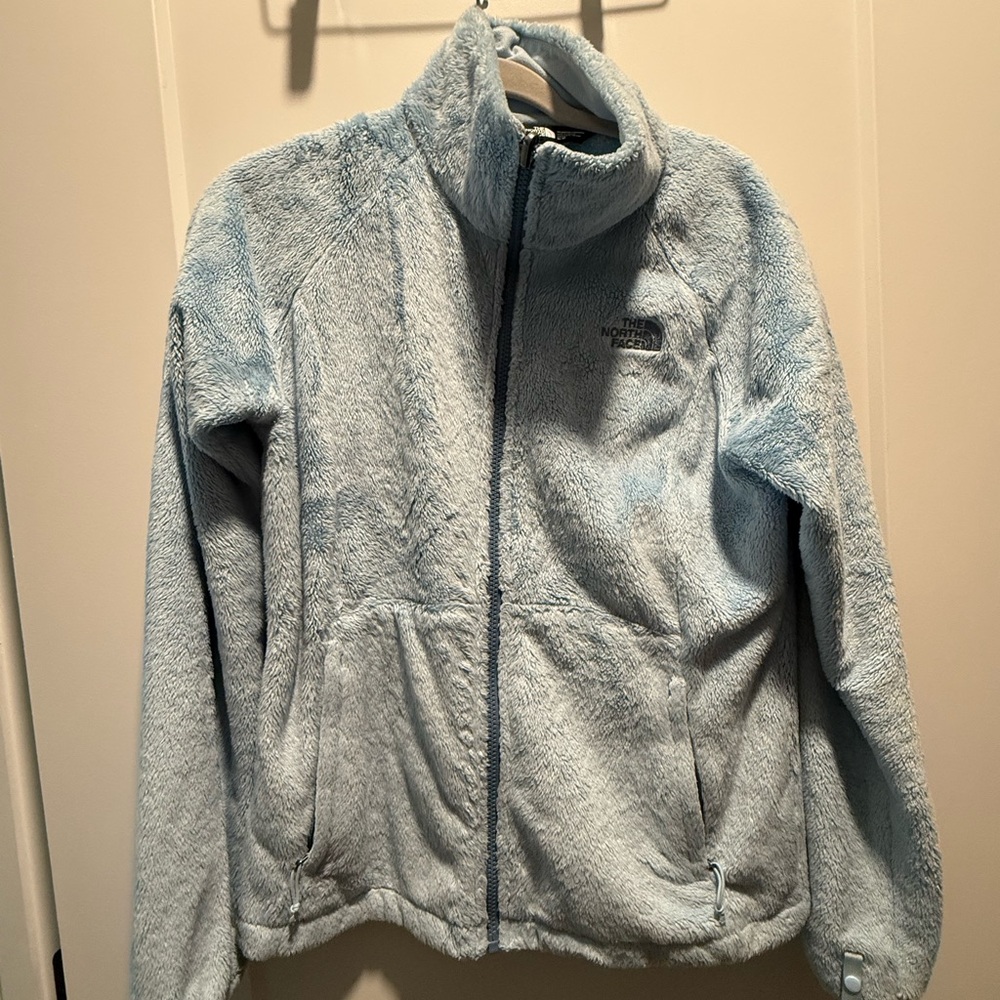 The North Face Light Blue Fleece Jacket women’s medium